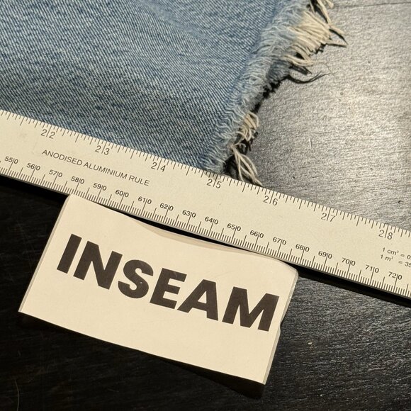 Boyish by Her Womens 32 The Tommy Straight Leg Authentic Distressed Blue Jeans - Picture 15 of 16